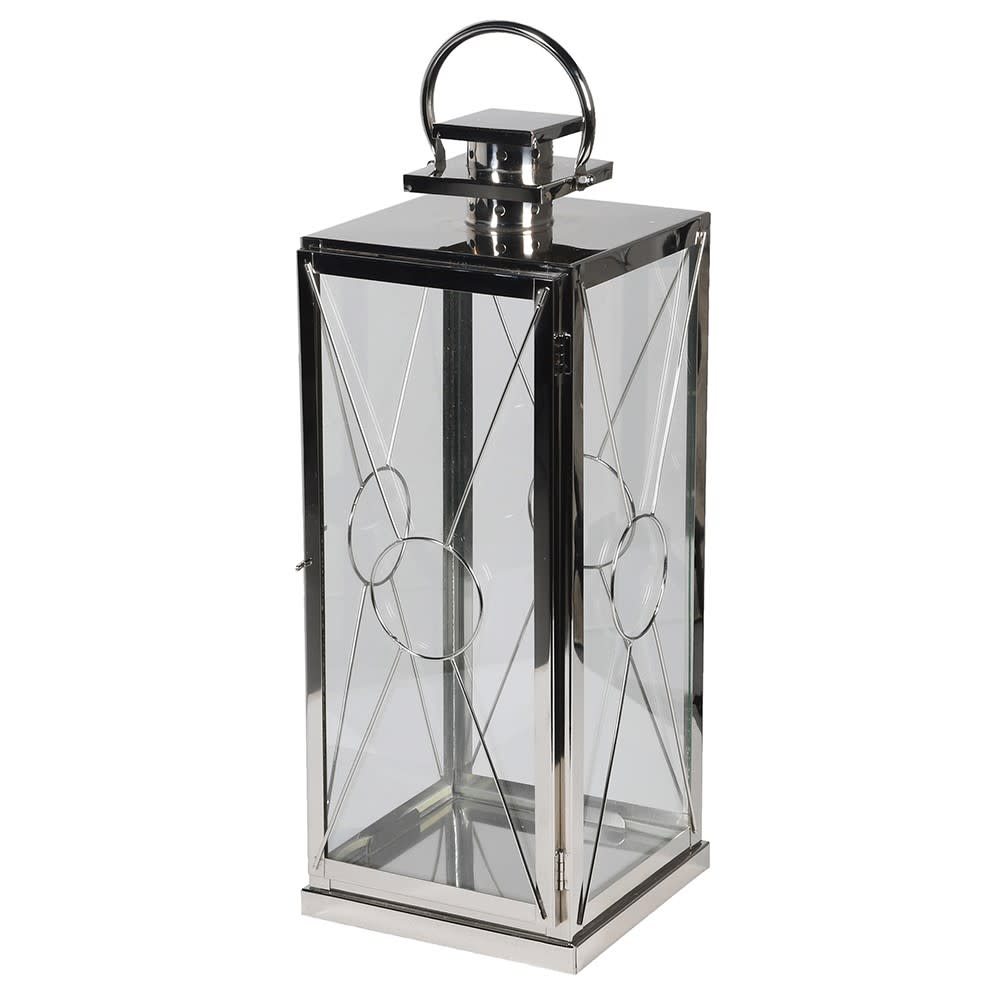 Glass and Chrome Lantern