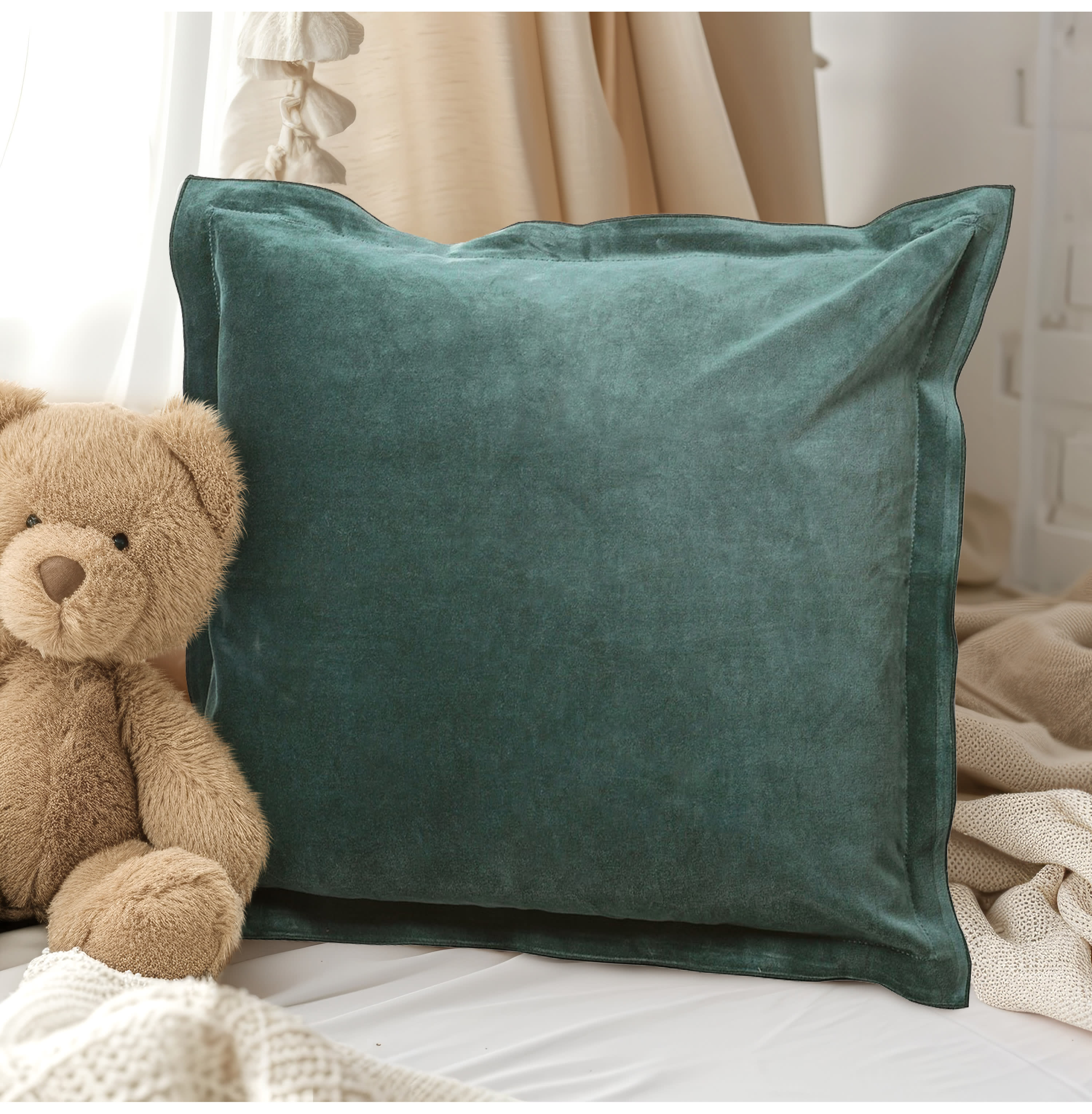 Green Velvet Cushion 