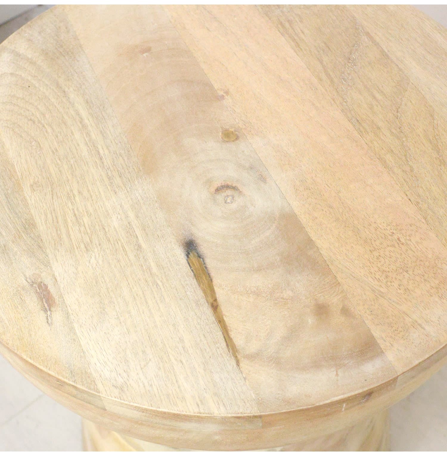 Milstead Whitewash Wooden Side Table by Gallery Direct Nicky Cornell