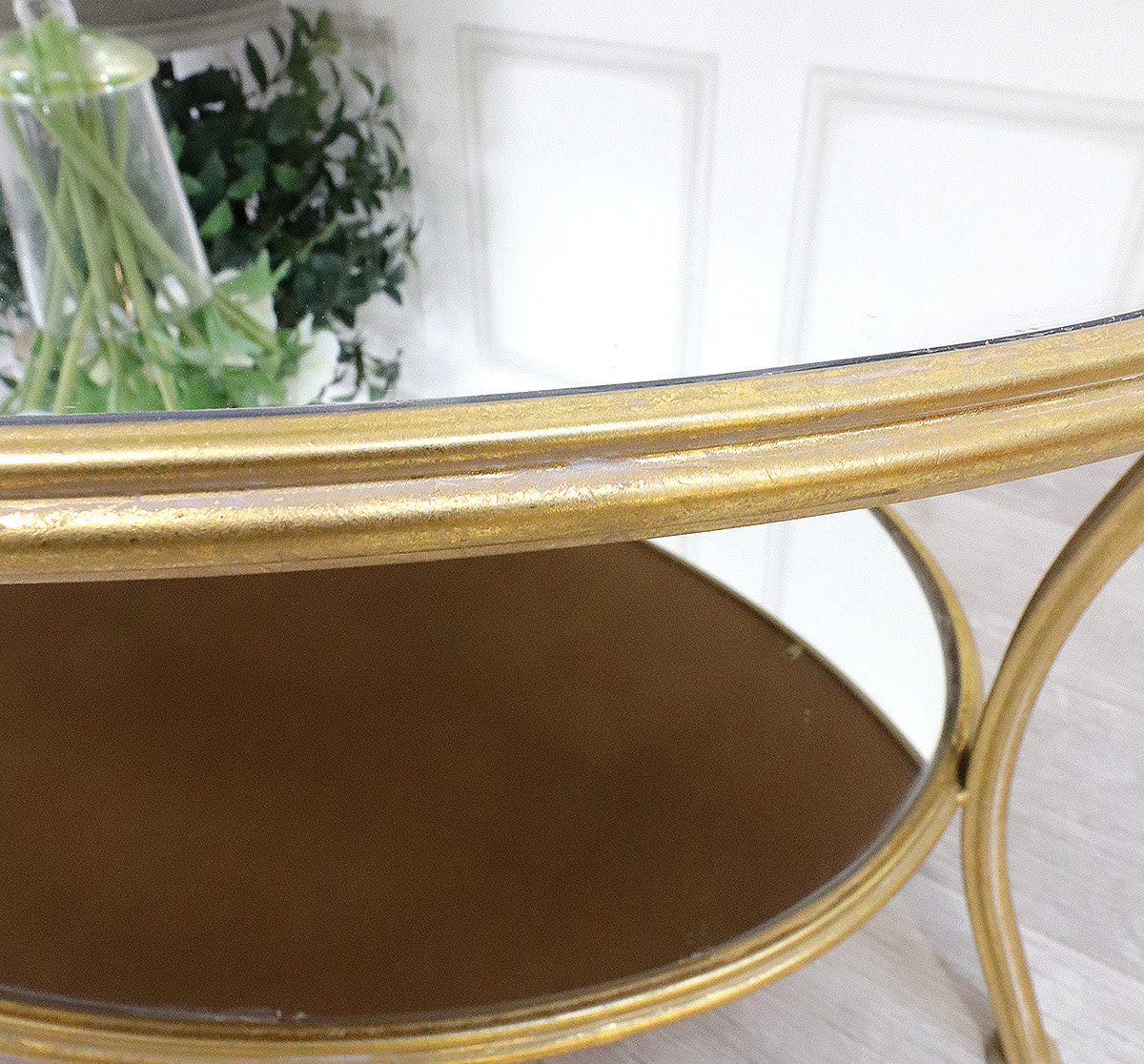 Gold Metal Coffee Table