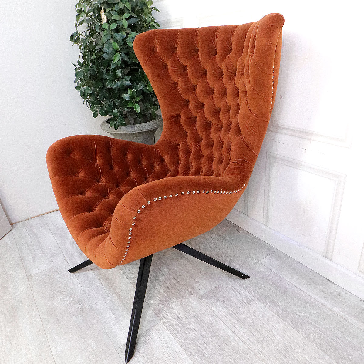 Burnt Orange Feature Chair