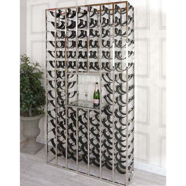 Sloane Chrome Large Wine Rack