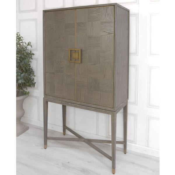 Boho Tall Sideboard Drinks Cabinet