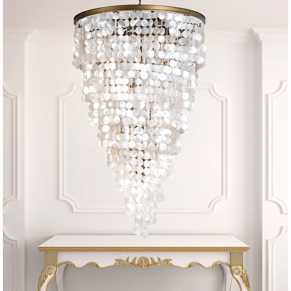 Oversize Cascade Raphael Shell Chandelier