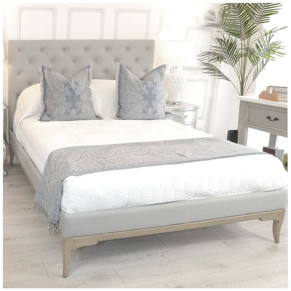 Avignon Upholstered Headboard Bed (4ft6/5ft/6ft)