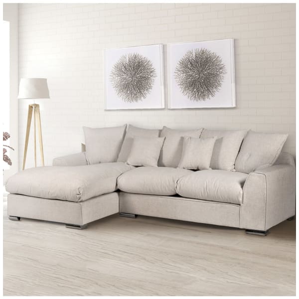 Loose Cover Sofa Linen Corner Sofa