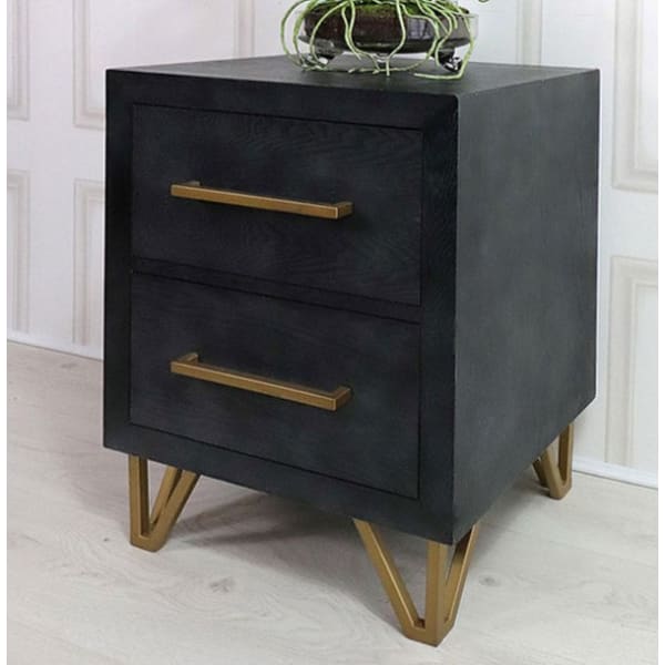 Wardour 2 Drawer Bedside Table