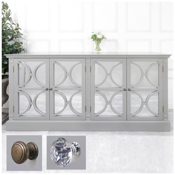 Portobello Grey Mirrored Sideboard