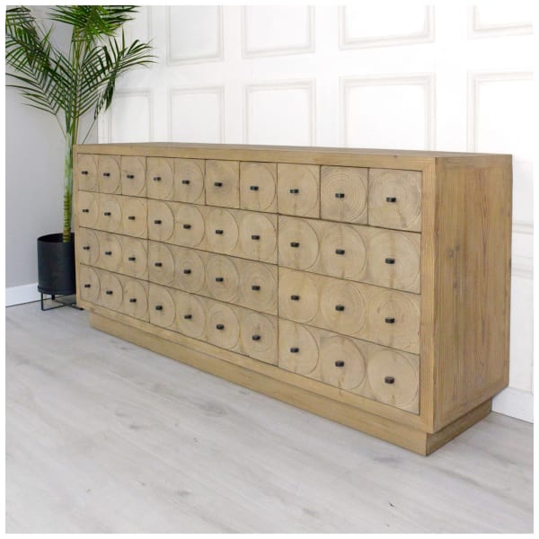 Reclaimed Wood Multi Drawer Sideboard