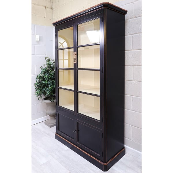 Oriental Style Black Bookcase