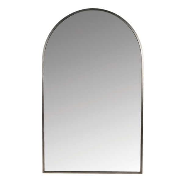 Antique Silver Arch Top Wall Mirror
