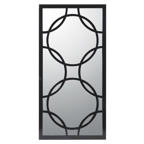 Black Circles Wall Mirror