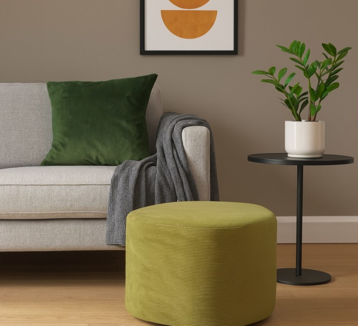 18552 Yellow Footstool