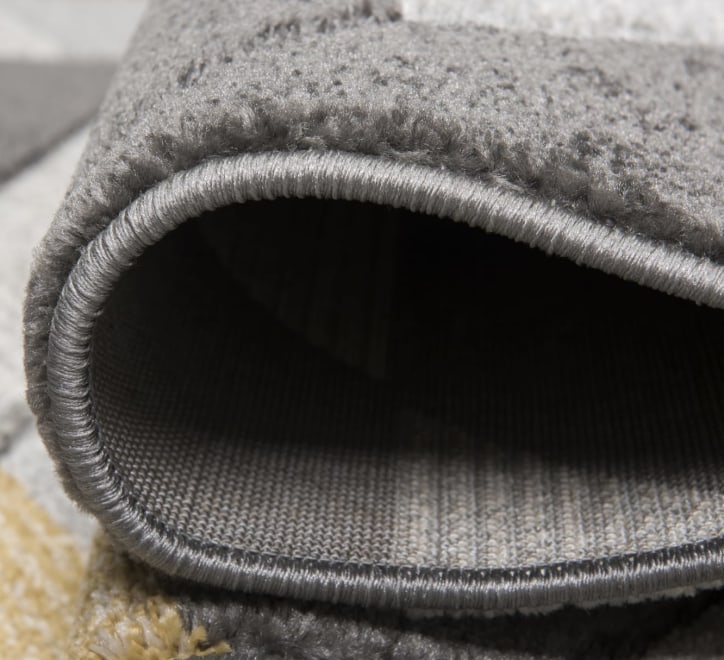 Asher Rug Grey-Mustard