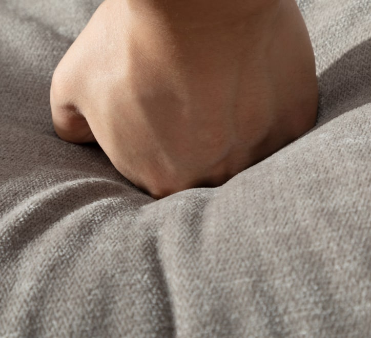 Chair + Footstool 1986 Light Grey