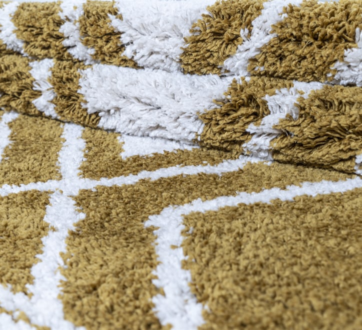 Ashton Rug - Mustard Cream 04