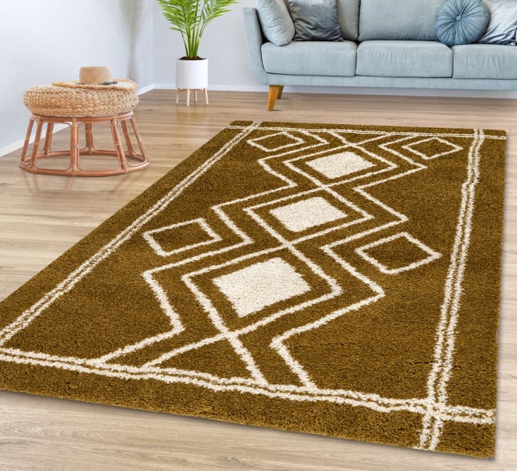 Ashton Rug - Mustard Cream 04