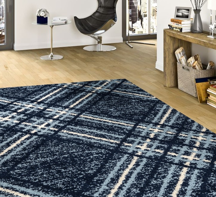 Blaze Rug - Navy Blue 02