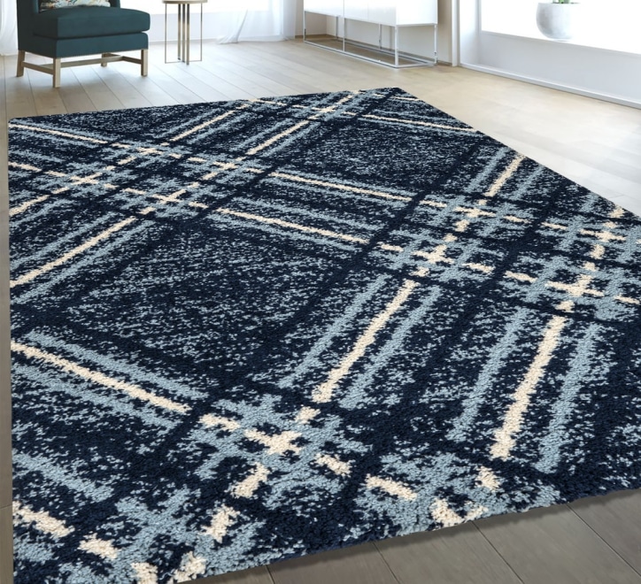 Blaze Rug - Navy Blue 02