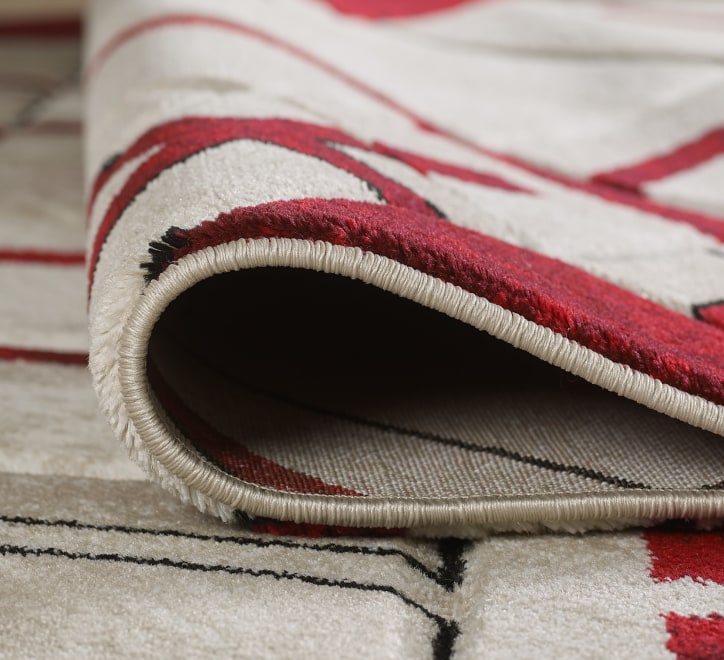 Accra Rug - Cream Red