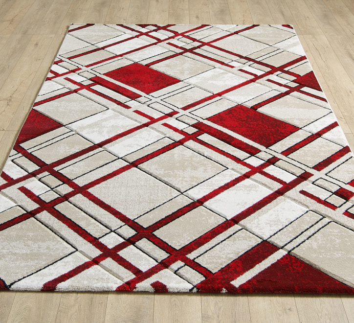 Accra Rug - Cream Red