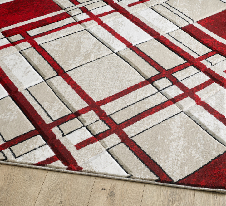 Accra Rug - Cream Red