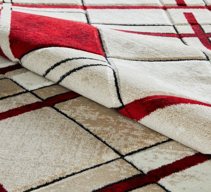 Accra Rug - Cream Red