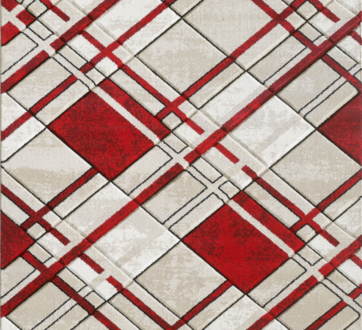 Accra Rug - Cream Red