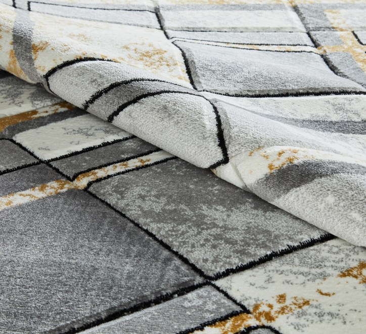 Accra Rug - Grey Gold