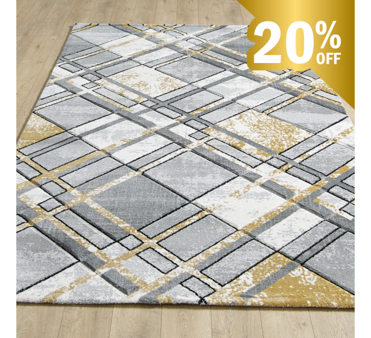 Accra Rug - Grey Gold