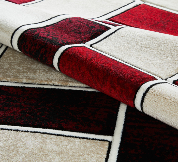 Lagos Rug - Cream Red