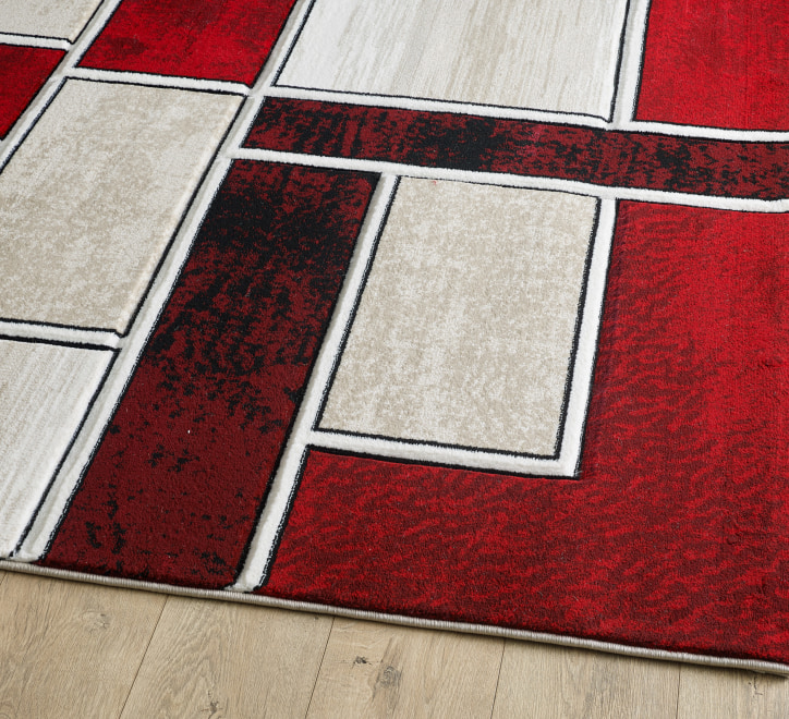 Lagos Rug - Cream Red