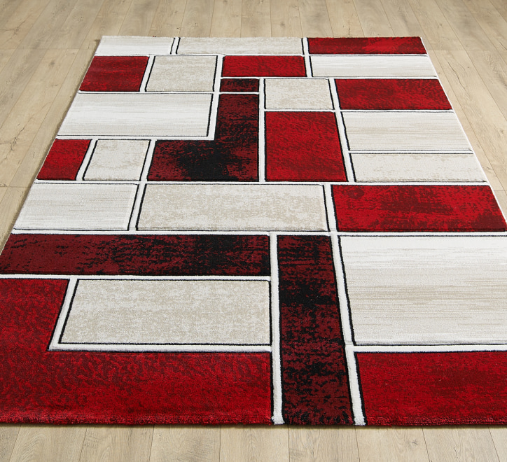 Lagos Rug - Cream Red