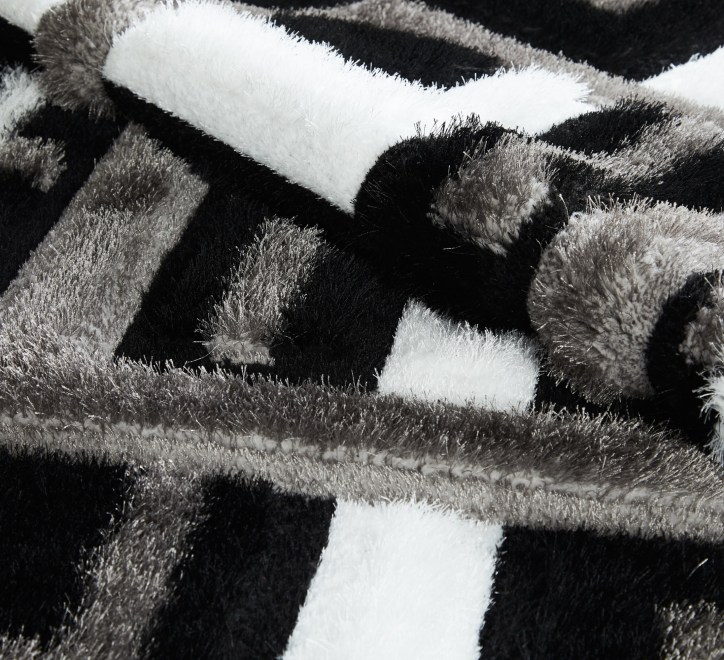 Mercury Rug - Black Grey