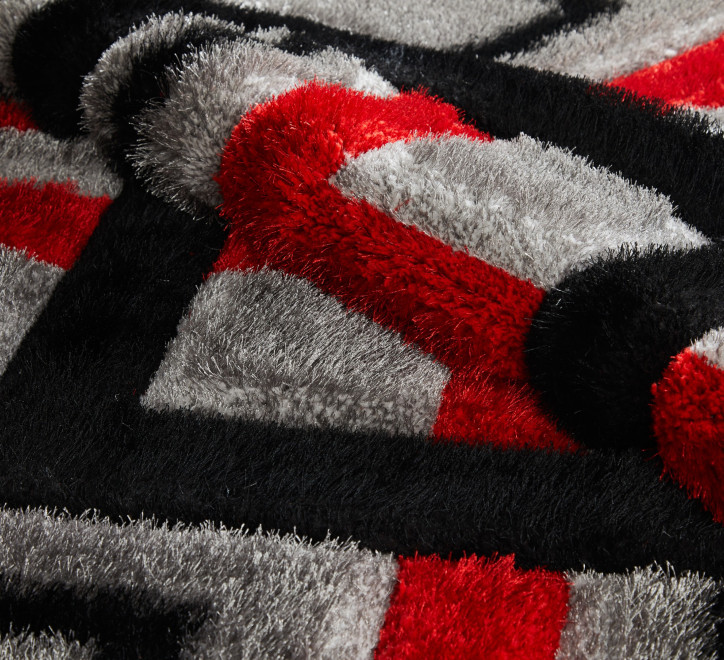 Mercury Rug - Grey Red