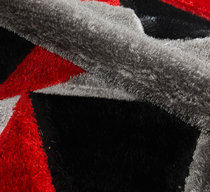 Pluton Rug - Grey Red