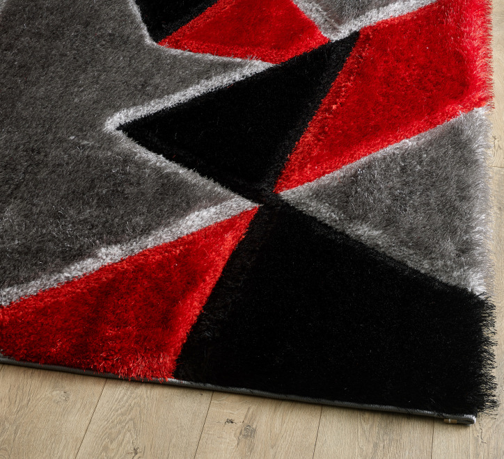 Pluton Rug - Grey Red