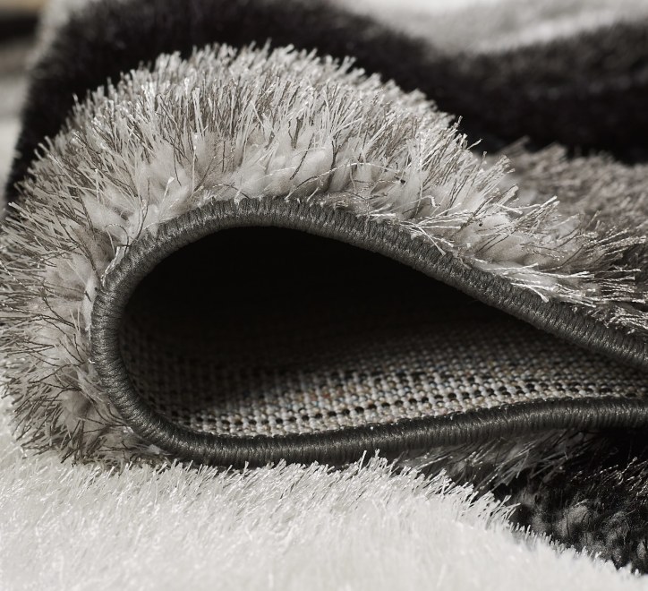 Saturn Rug - Black Grey