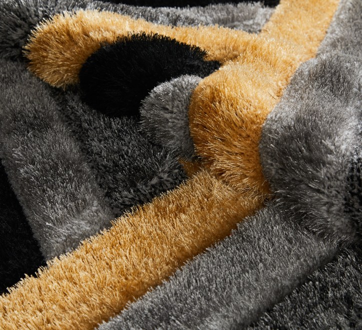 Saturn Rug - Grey Gold