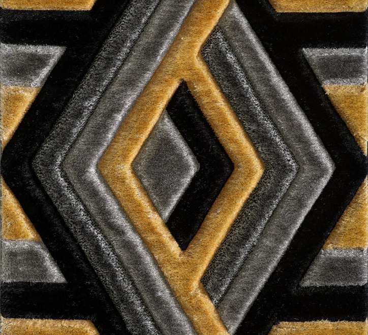 Saturn Rug - Grey Gold