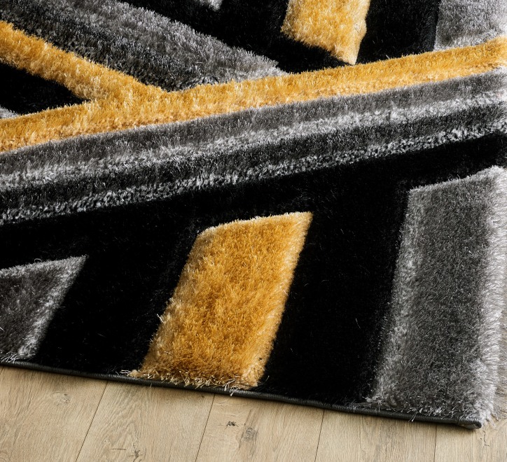 Saturn Rug - Grey Gold