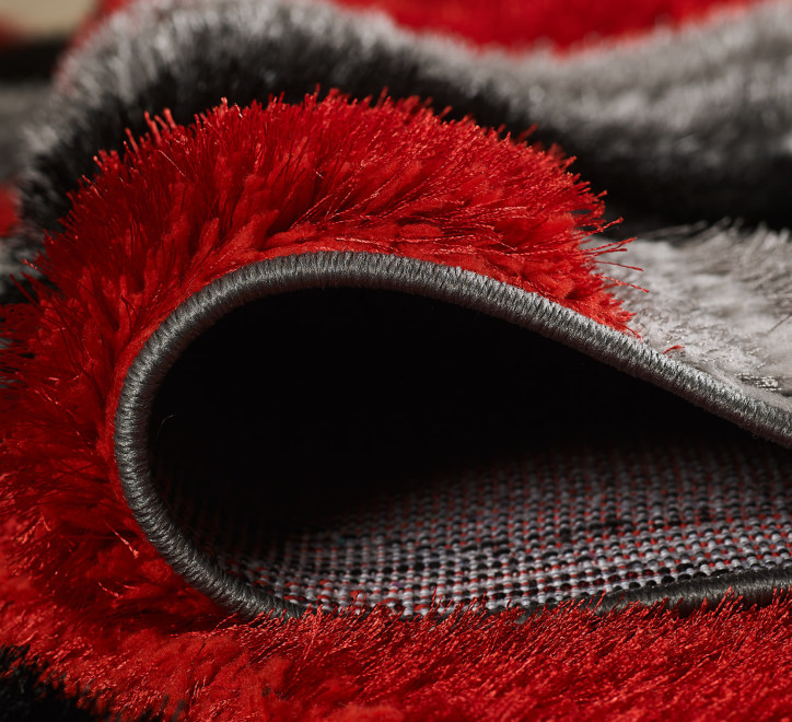 Saturn Rug - Grey Red