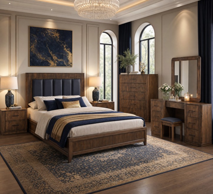 dark wooden luxury bedroom range