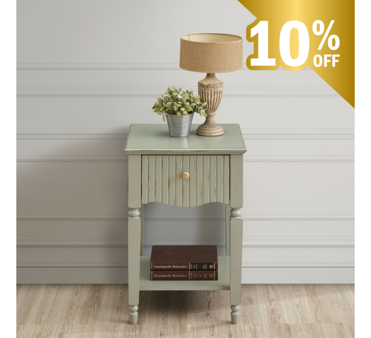 Ritz Lamp Table - Olive Green