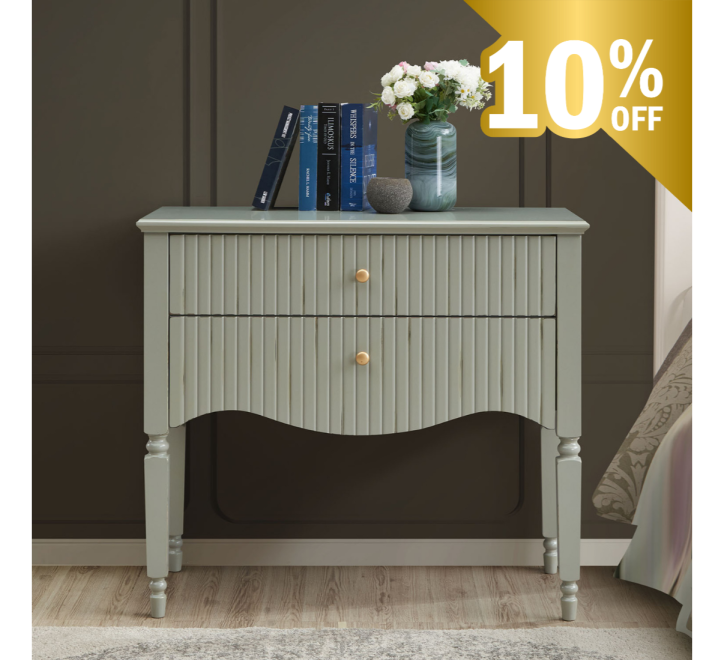 Ritz Small Console - Olive Green