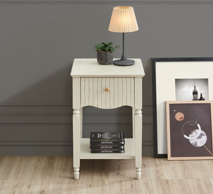 Ritz Lamp Table - Cream