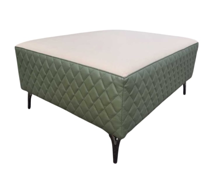 green-leather-ottoman-stool