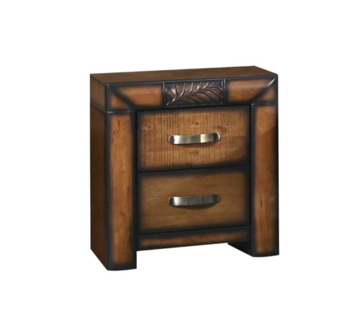 wooden bedside locker
