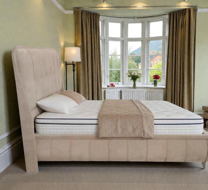 Limerick Beige Storage Bed