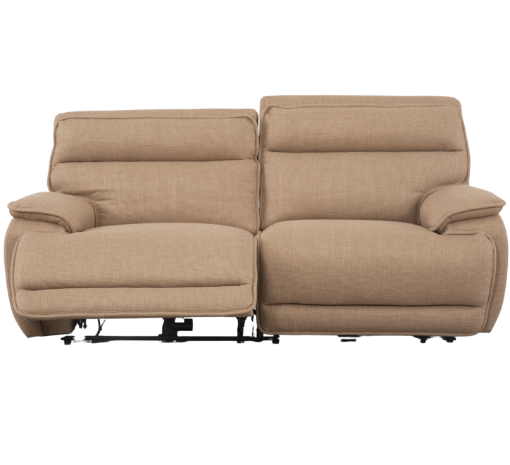 beige 2 seater recliner